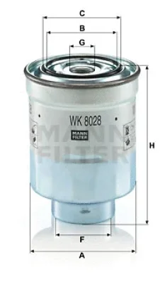 WK 8028 z MANN Топливный фильтр