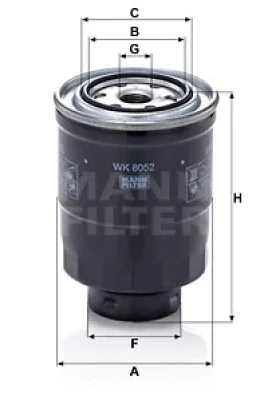 WK 8052 z MANN Топливный фильтр