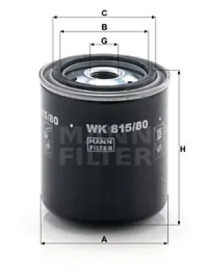 WK 815/80 MANN Топливный фильтр