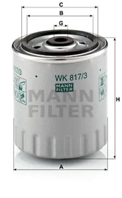 WK 817/3 x MANN Топливный фильтр