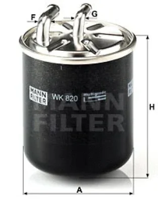 WK 820 MANN Топливный фильтр
