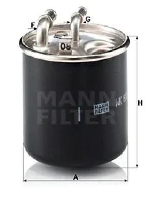 WK 820/2 x MANN Топливный фильтр