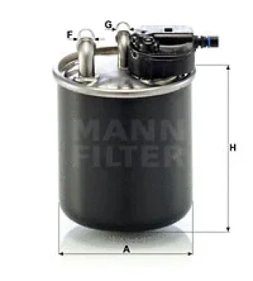 Топливный фильтр MANN WK 820/21