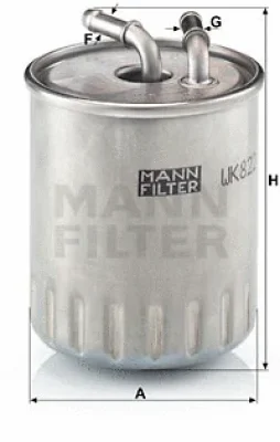 WK 822/3 MANN Топливный фильтр
