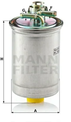 WK 823 MANN Топливный фильтр