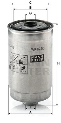 WK 824/3 MANN Топливный фильтр