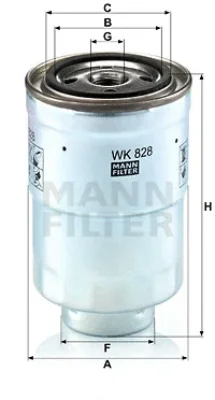 Топливный фильтр MANN WK 828 X