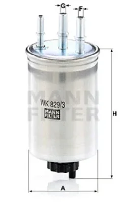 WK 829/3 MANN Топливный фильтр