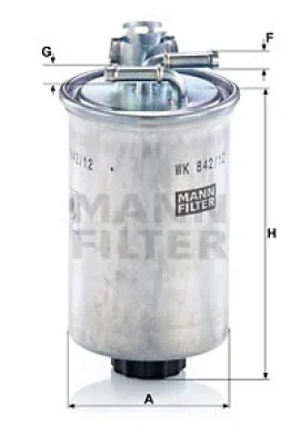 WK 842/12 x MANN Топливный фильтр