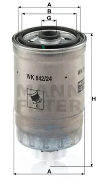 WK 842/24 MANN Топливный фильтр