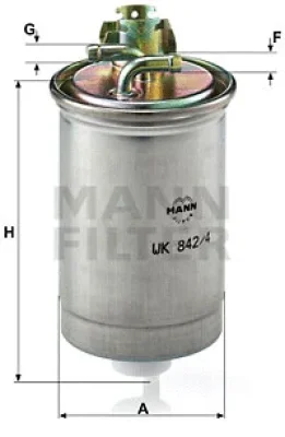 WK 842/4 MANN Топливный фильтр