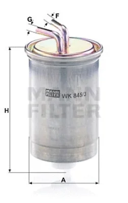 WK 845/3 MANN Топливный фильтр