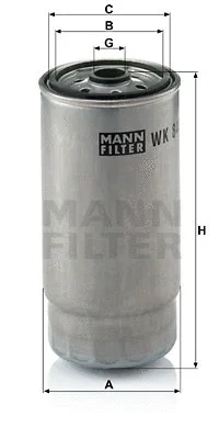 WK 845/7 MANN Топливный фильтр