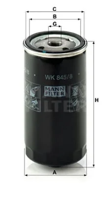 Топливный фильтр MANN WK 845/8