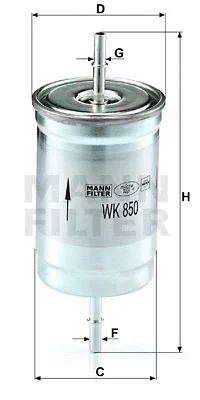 WK 850 MANN Топливный фильтр