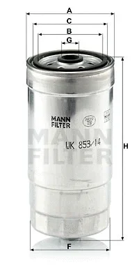 WK 853/14 MANN Топливный фильтр