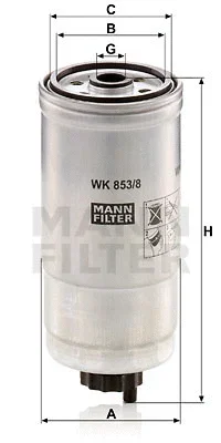 WK 853/8 MANN Топливный фильтр