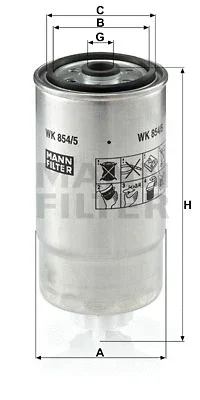 WK 854/5 MANN Топливный фильтр
