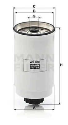WK 880 MANN Топливный фильтр
