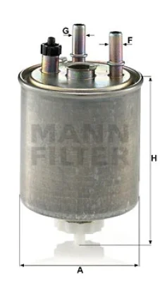 WK 9022 MANN Топливный фильтр