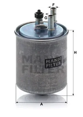 WK 918/2 x MANN Топливный фильтр