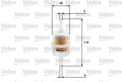 Топливный фильтр VALEO 587011