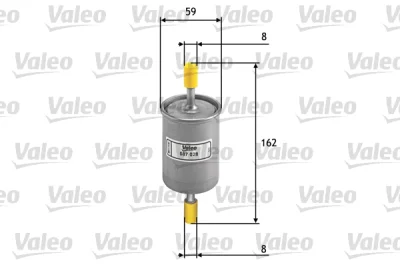 Топливный фильтр VALEO 587028