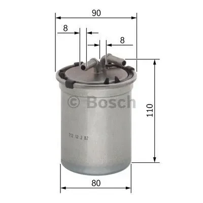 0 450 906 500 BOSCH Топливный фильтр