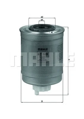 KC 109 KNECHT/MAHLE Топливный фильтр