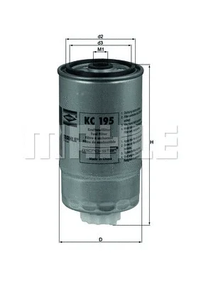 Топливный фильтр KNECHT/MAHLE KC 195