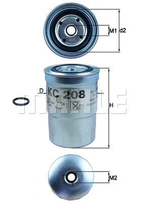 KC 208 KNECHT/MAHLE Топливный фильтр