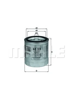 Топливный фильтр KNECHT/MAHLE KC 22