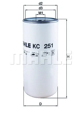 KC 251 KNECHT/MAHLE Топливный фильтр