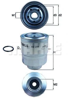 KC 256D KNECHT/MAHLE Топливный фильтр