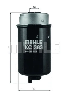 KC 383 KNECHT/MAHLE Топливный фильтр