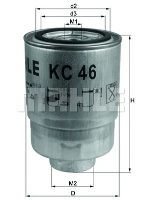 Топливный фильтр KNECHT/MAHLE KC 46