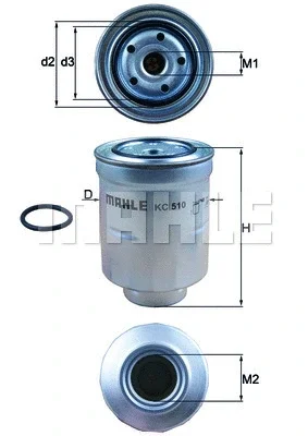 Топливный фильтр KNECHT/MAHLE KC 510D