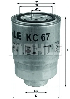 Топливный фильтр KNECHT/MAHLE KC 67