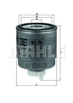 KC 76 KNECHT/MAHLE Топливный фильтр