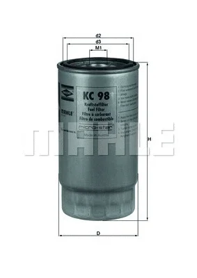 KC 98 KNECHT/MAHLE Топливный фильтр