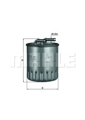 KL 155/1 KNECHT/MAHLE Топливный фильтр