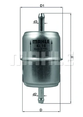 KL 18 OF KNECHT/MAHLE Топливный фильтр