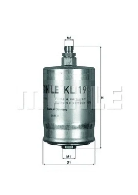 KL 19 KNECHT/MAHLE Топливный фильтр