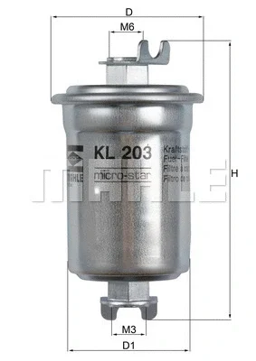 KL 203 KNECHT/MAHLE Топливный фильтр