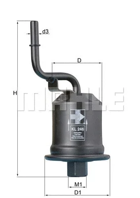 KL 246 KNECHT/MAHLE Топливный фильтр