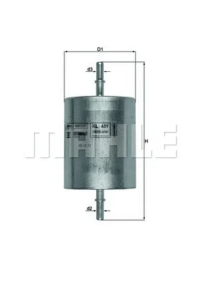 KL 409 KNECHT/MAHLE Топливный фильтр