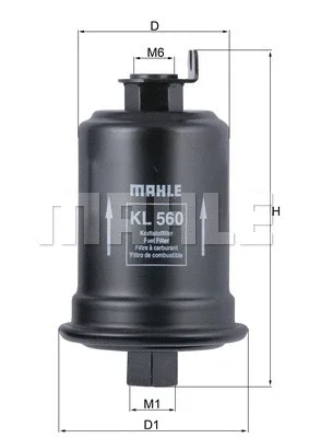 KL 560 KNECHT/MAHLE Топливный фильтр