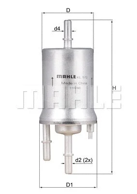 KL 572 KNECHT/MAHLE Топливный фильтр