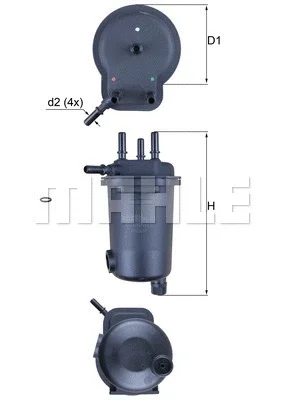 KL 600D KNECHT/MAHLE Топливный фильтр