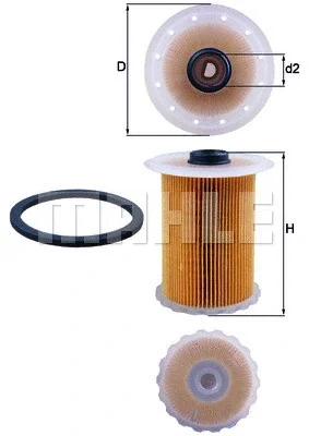 KX 183D KNECHT/MAHLE Топливный фильтр